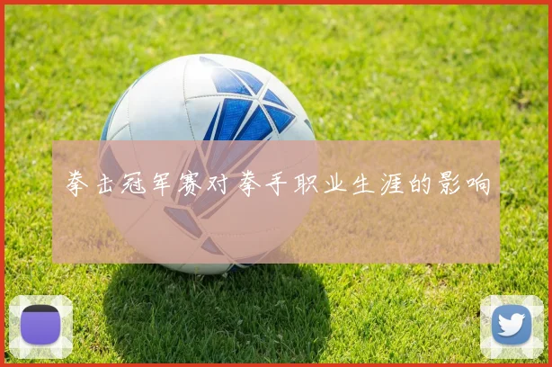 拳击冠军赛对拳手职业生涯的影响